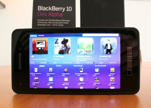 BlackBerry 10 DevAlpha OS Update auf Version 10.0.6.386 verfügbar