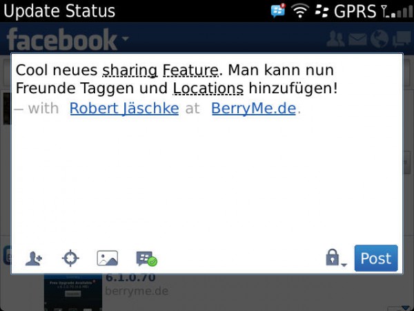 Neue Facebook 3.0 für BlackBerry Beta – Facebook als BBM Connected App