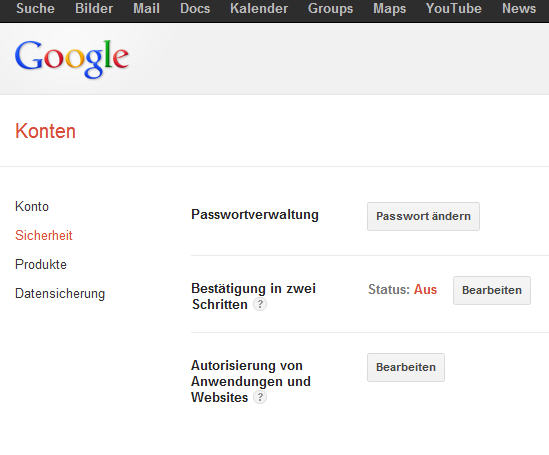Google Sicherheitscenter