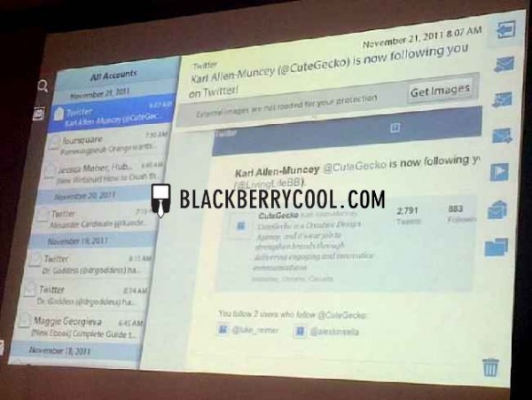 PlayBook Native E-Mail, Kalender und Kontakte auf dem BlackBerry Innovation Forum gezeigt