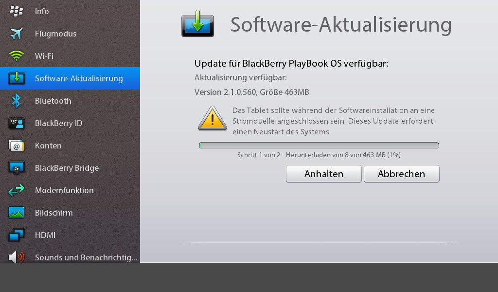 PlayBook OS Beta 2.1