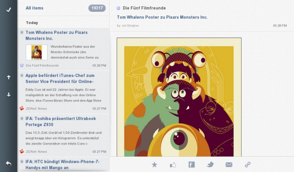 PlayBook google-reader ‚WebReader‘