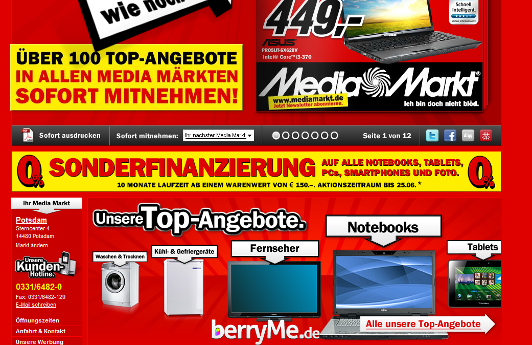 BlackBerry PlayBook bei Media Markt BlackBerry PlayBook bei Media Markt