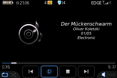 RIM Blackberry OS 5.0 Bold Player