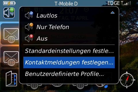 RIM Blackberry OS 5.0 Bold Profile