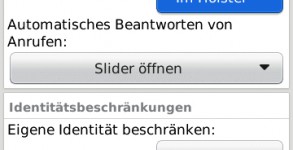 Einstellungen - Nummer verbergen